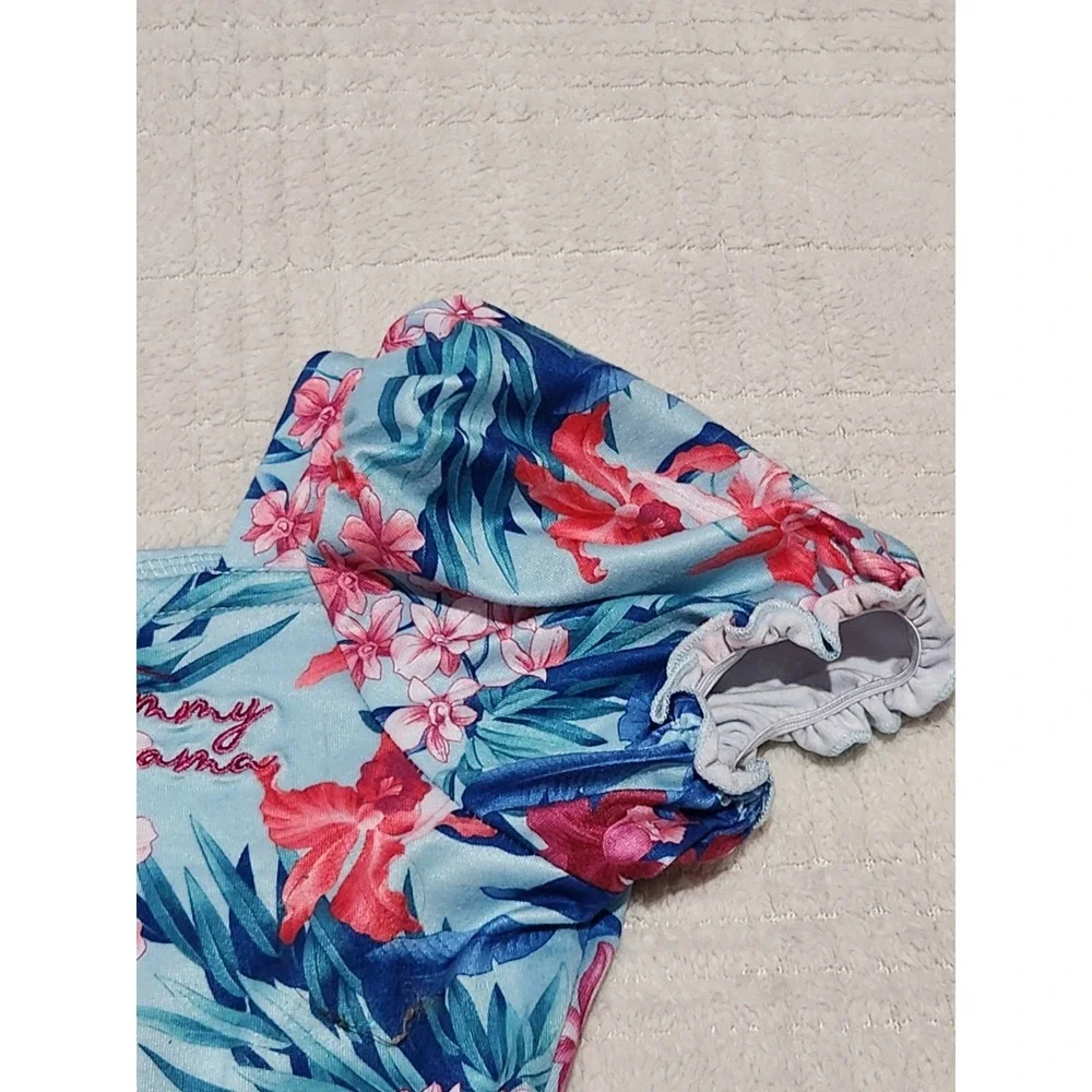 Lot of 2 Girls Dresses Size 4T Tommy Bahama Dress Ruffles Summer Beach Floral - Picture 7 of 10